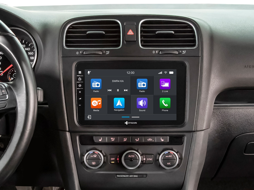 Dynavin Android Navigationssystem für VW | Skoda | Seat mit 8-Zoll Touchscreen, DAB, Apple CarPlay und Android Auto 